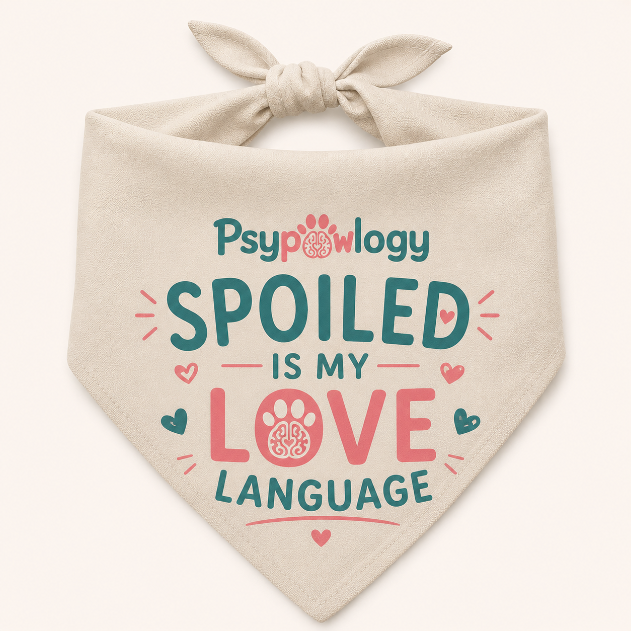 Spoiled Is My Love Language Pet Bandana