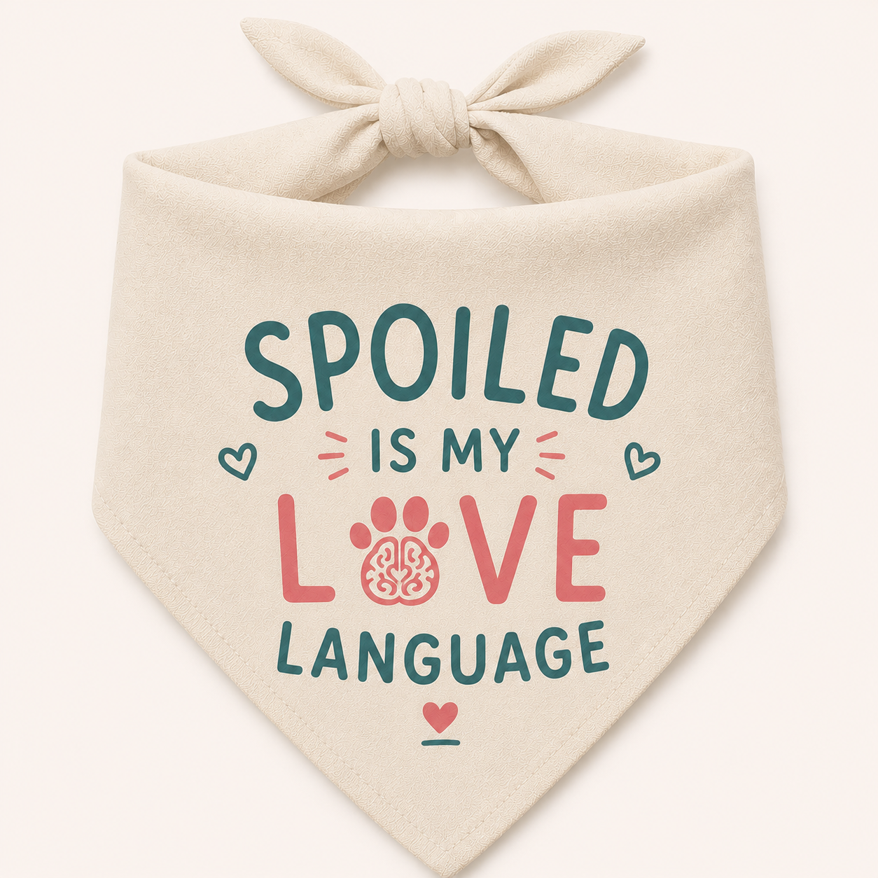 Spoiled Is My Love Language – Classic Pet Bandana