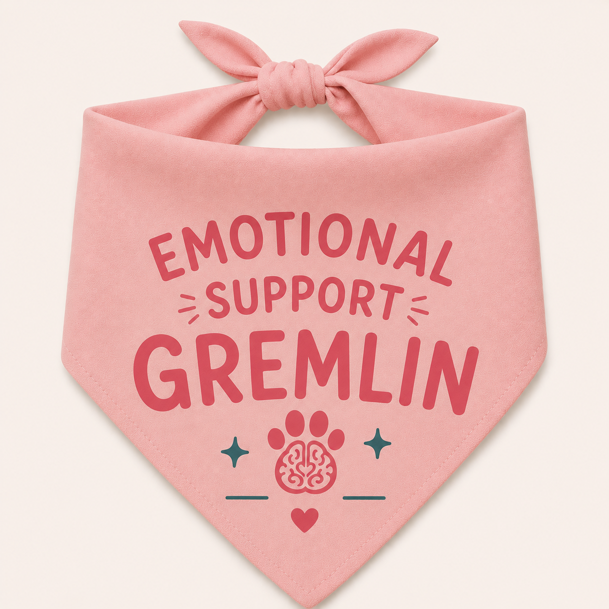 Emotional Support Gremlin Pet Bandana